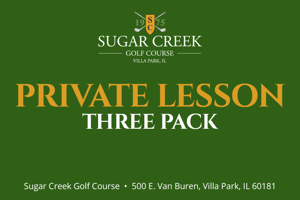 Sugar Creek Private Lesson - 3 Pack